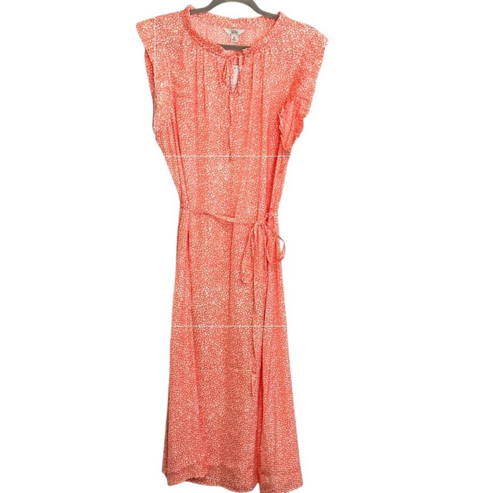NWT Croft & Barrow Coral Flutter Sleeve Sundress
